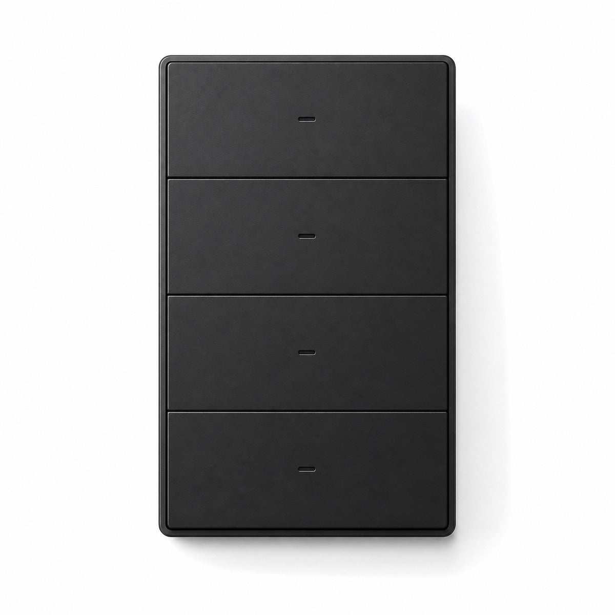 JINK Switch A120 US 120 format 4 Gang Black on white background — standardized 1x1 media