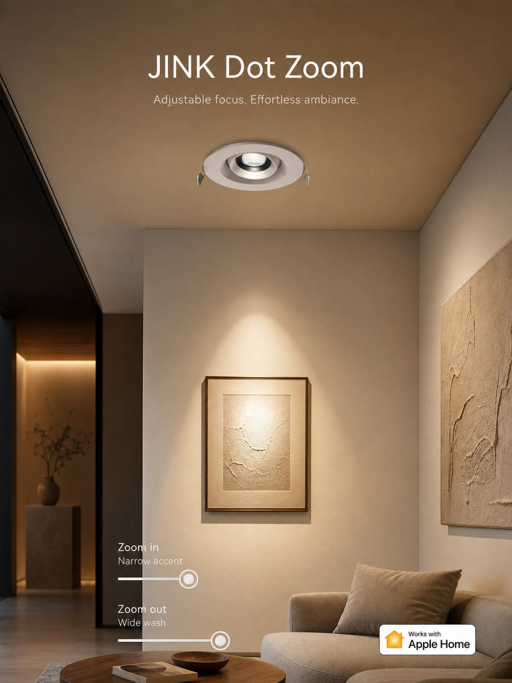 JINK Dot Zoom adjustable beam lifestyle scene — standardized 3x4 media