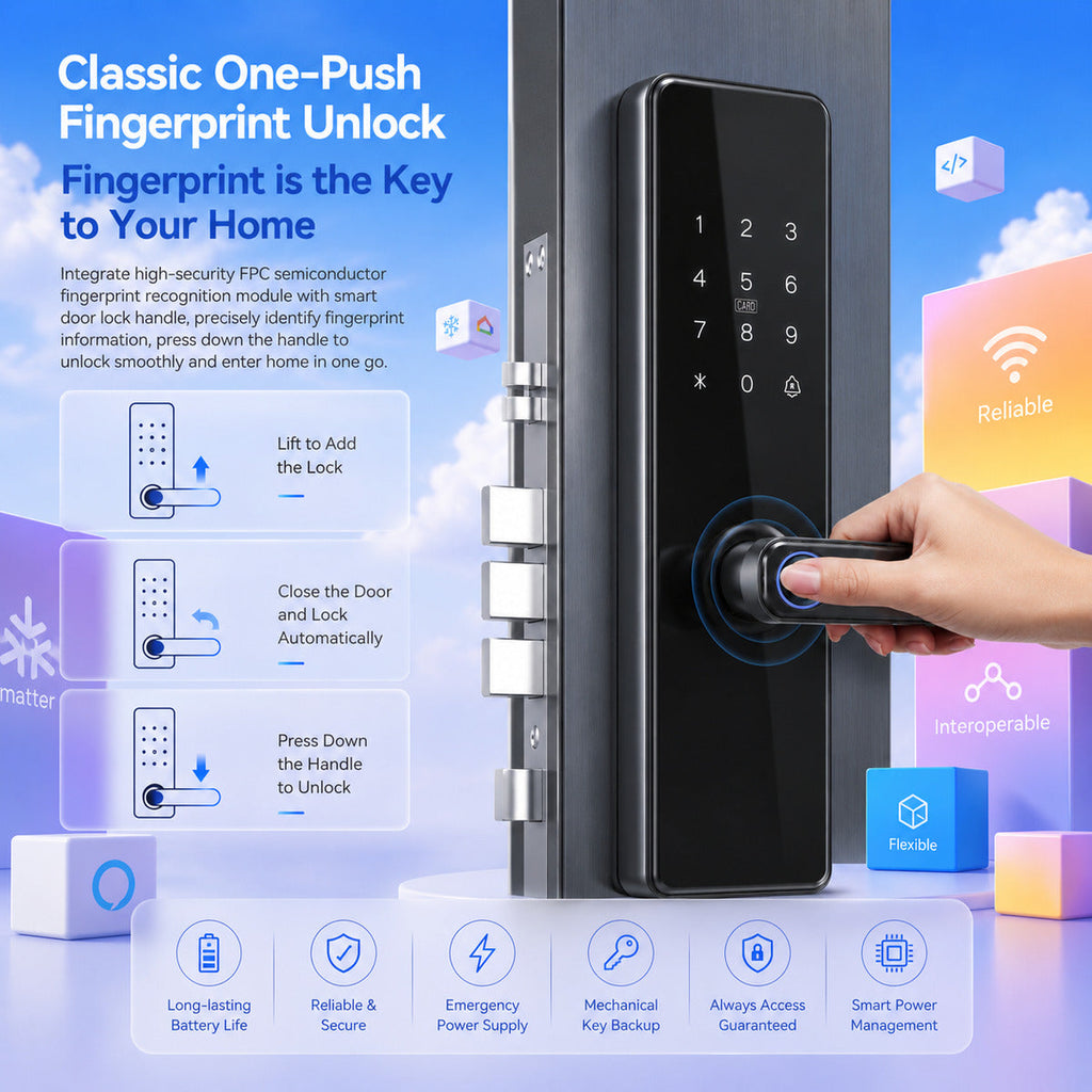 JINK Door Lock HR-04 — standardized 1x1 media
