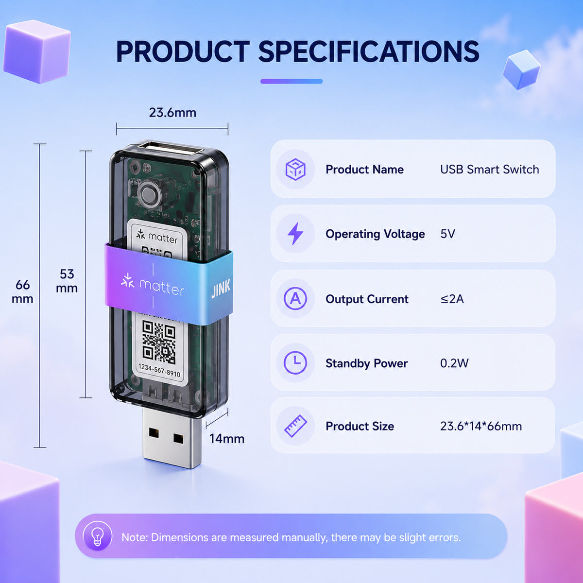JINK Switch USB-A — standardized 1x1 media