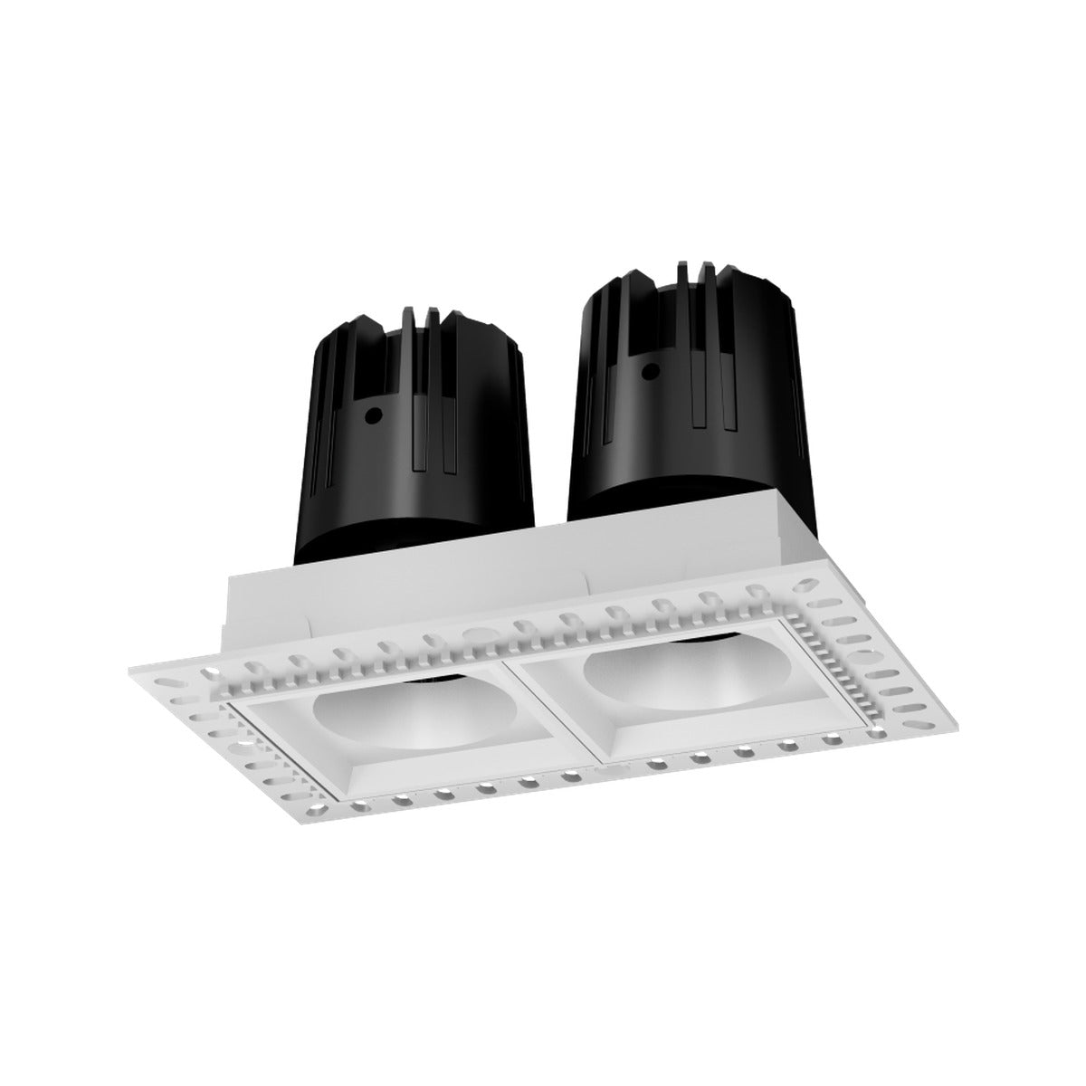 JINK Dot Stealth LUNA JK-S51 twin pre-embedded adjustable downlight — standardized 1x1 media