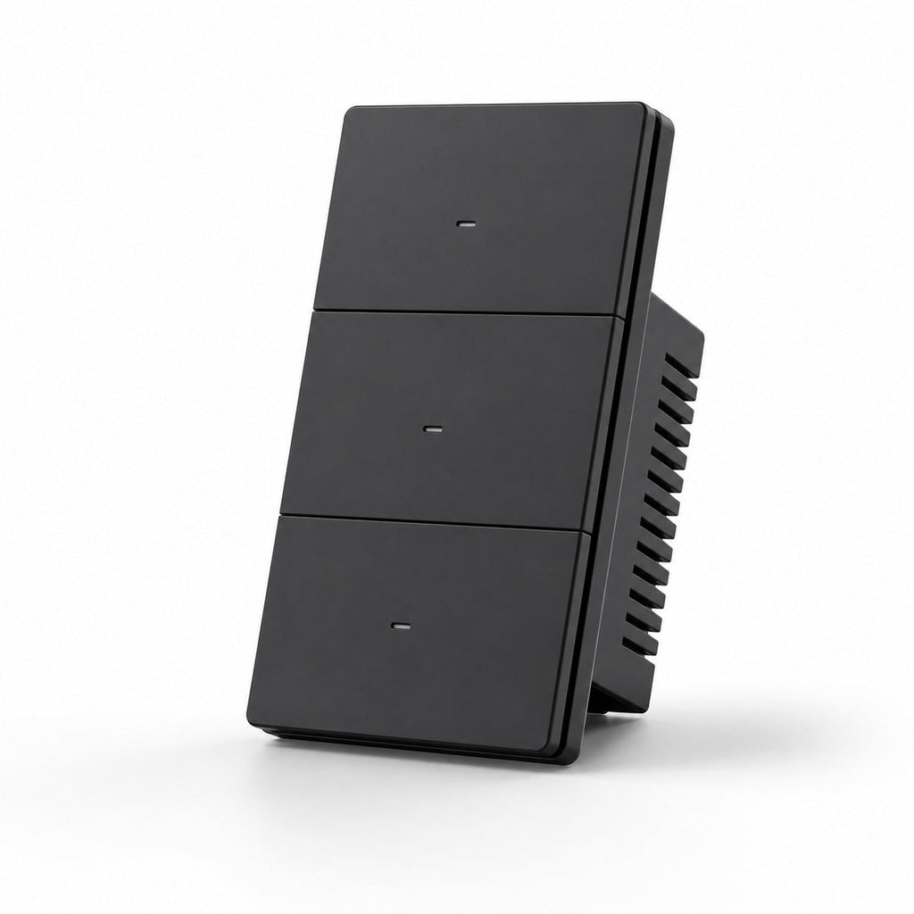 JINK Switch A120 3 Gang Black — standardized 1x1 media