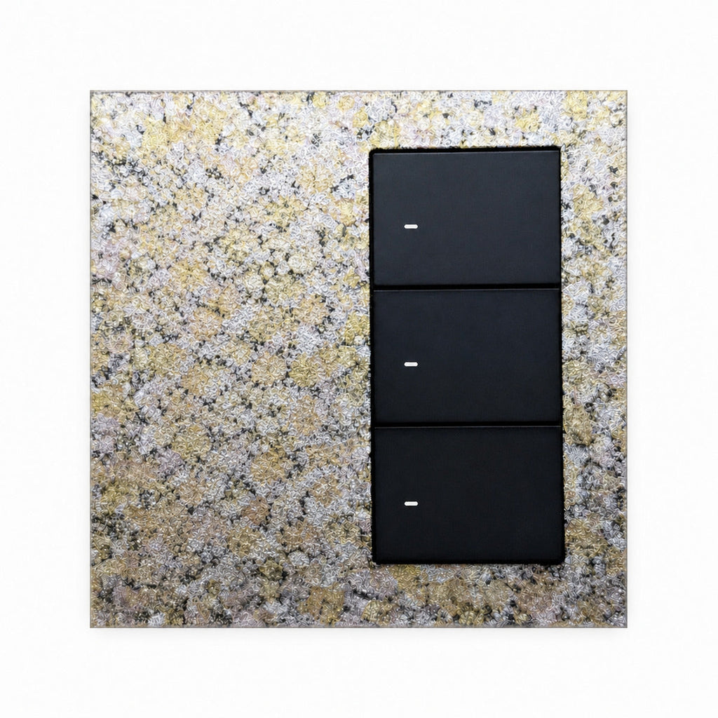 JINK Switch EGG 3-Key 3-Relay Hand-Finished Brass 86 mm Gilded Blossom — standardized 1x1 media