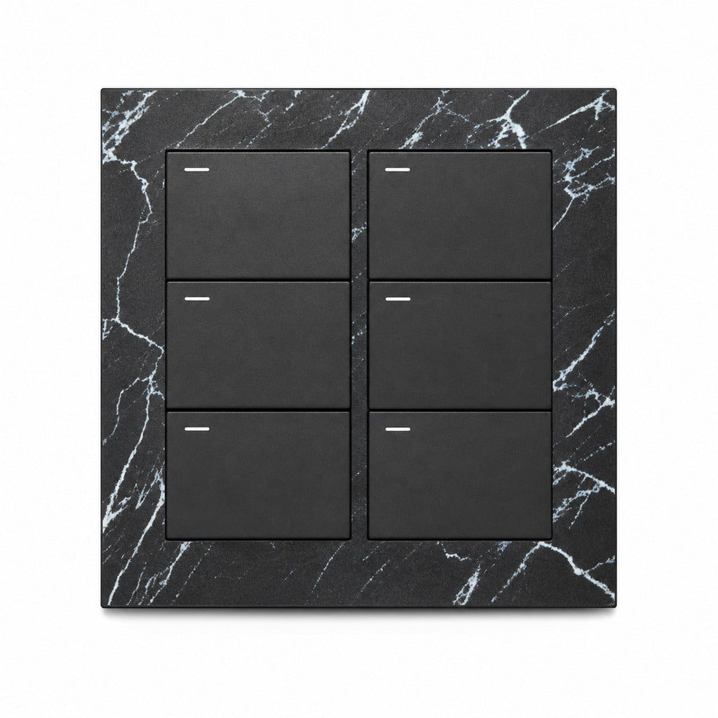 JINK Switch EGG 6-Key 3-Relay Aluminum 86 mm Obsidian Vein — standardized 1x1 media