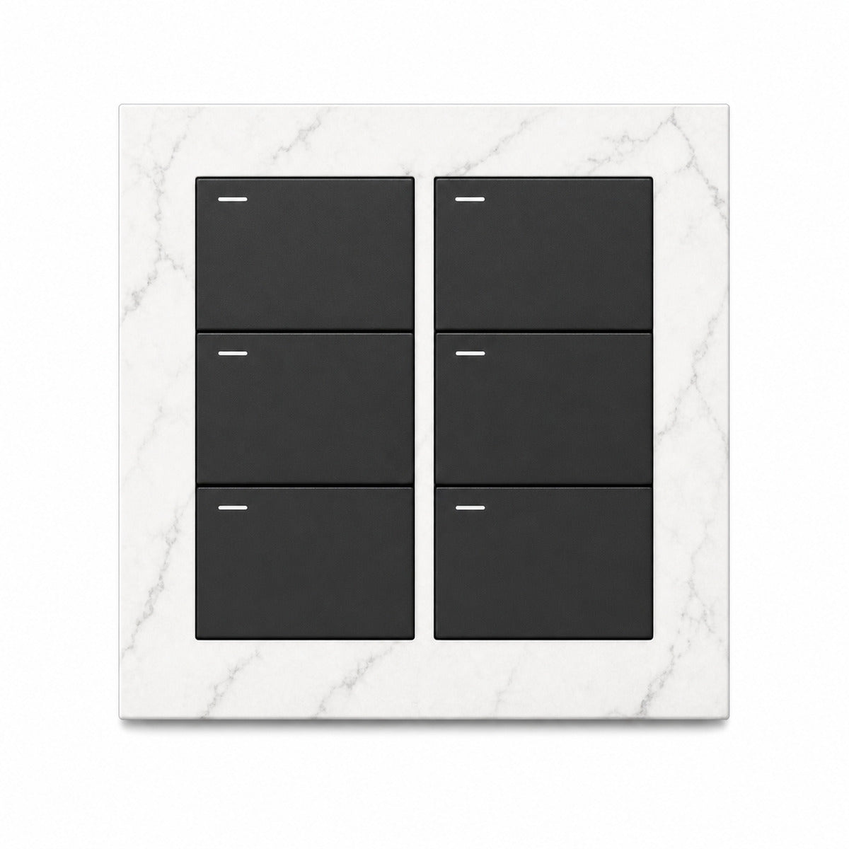 JINK Switch EGG 6-Key 3-Relay Aluminum 86 mm Carrara Mist — standardized 1x1 media