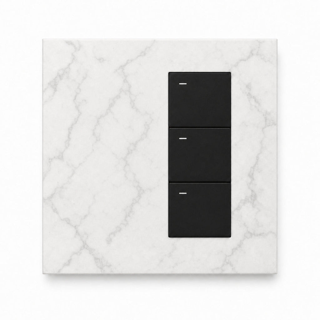 JINK Switch EGG 3-Key 3-Relay Aluminum 86 mm Carrara Mist — standardized 1x1 media