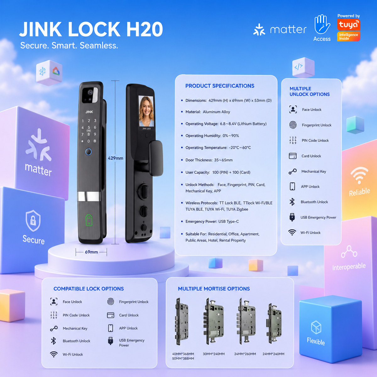 JINK Door Lock H20