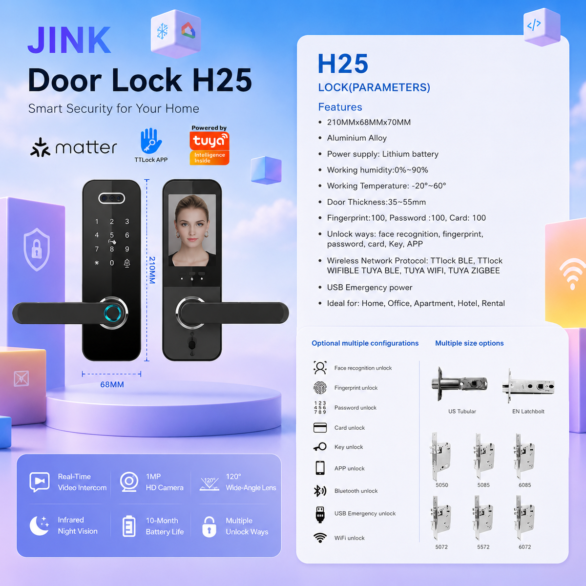 JINK Door Lock H25