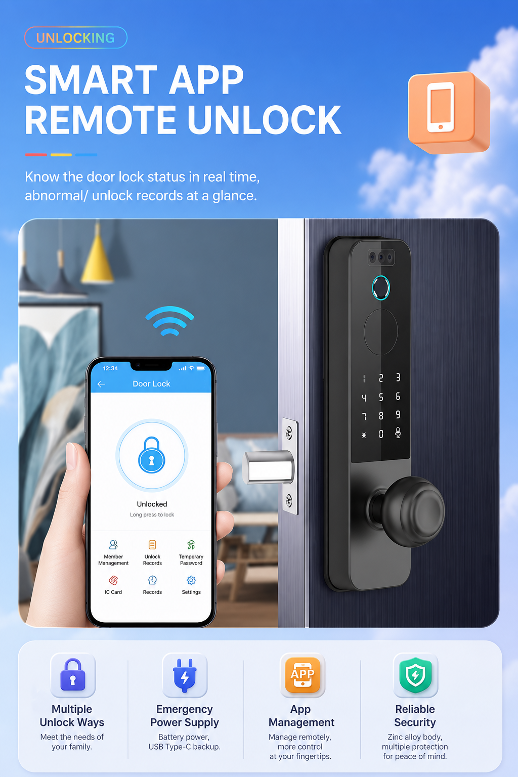 JINK Door Lock H32