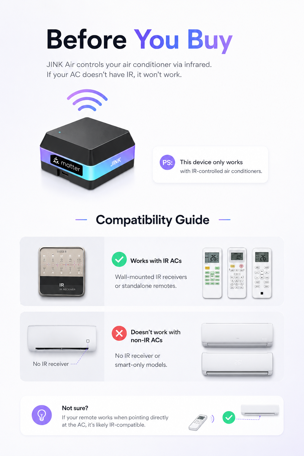 JINK Conditioner Companion Air — Smart AC Controller