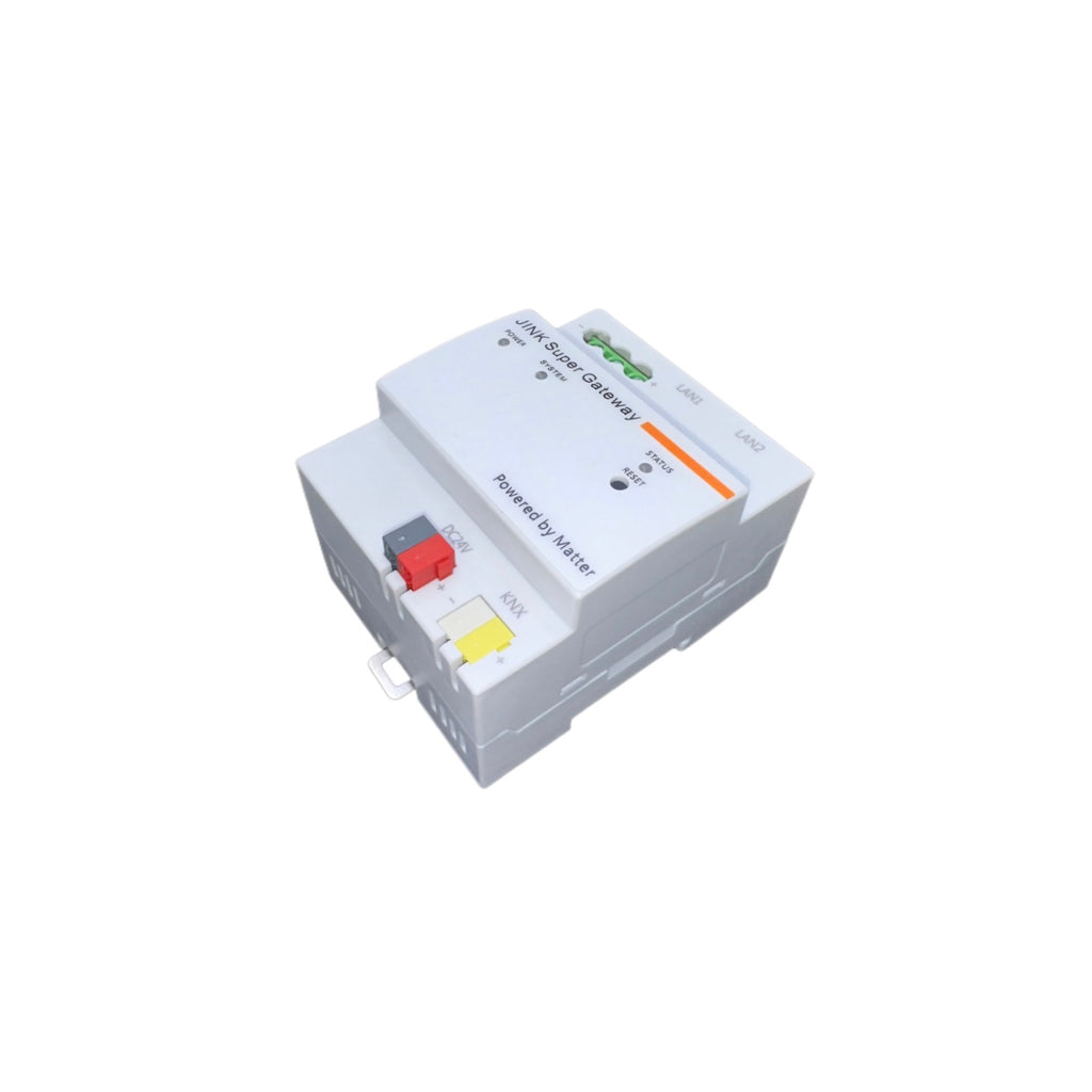 White JINK Super Gateway KNX with power and KNX connection terminals