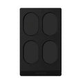 JINK Switch Stealth matte-black four-button US-standard Matter over Thread smart wall switch with engraved JINKHOME logo