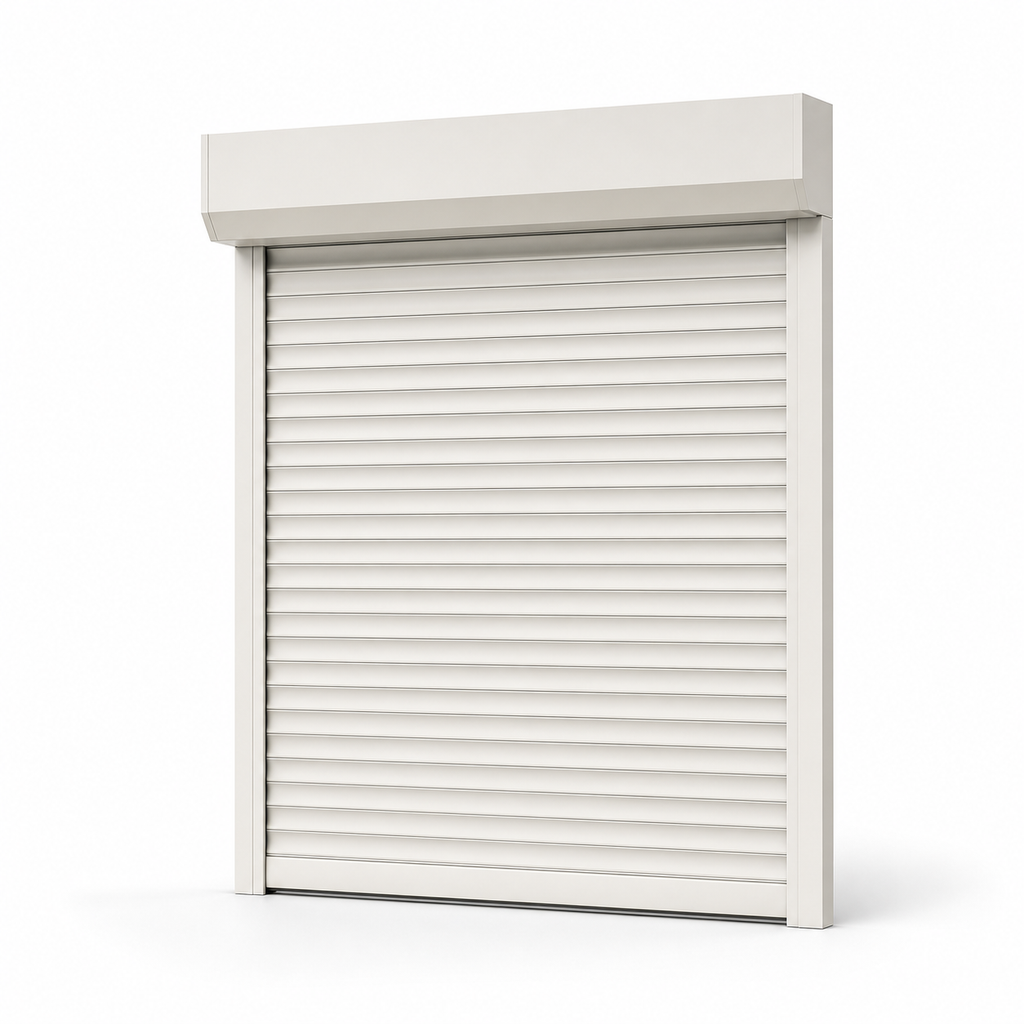 JINK Guard aluminum roller shutter on a pure white background
