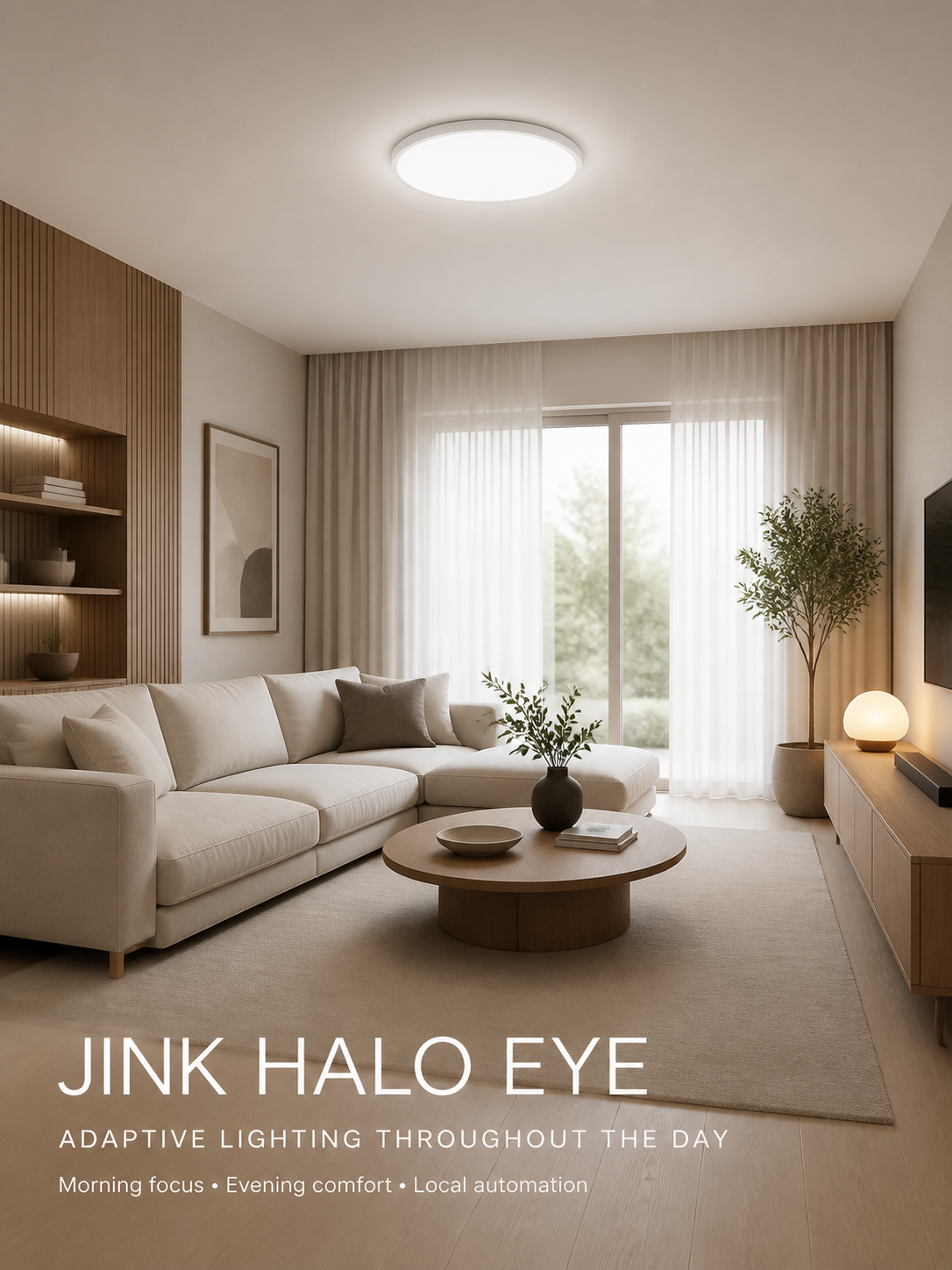 JINK Halo Eye smart ceiling light interior lifestyle scene