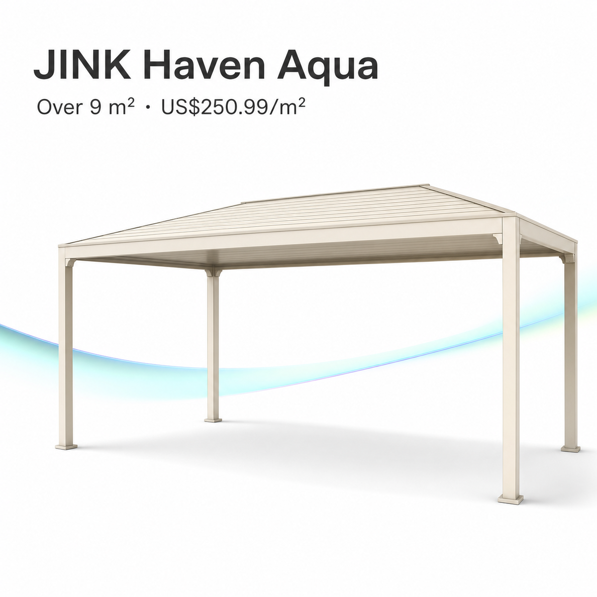 JINK Haven Aqua over 9 square meters at US$250.99 per square meter