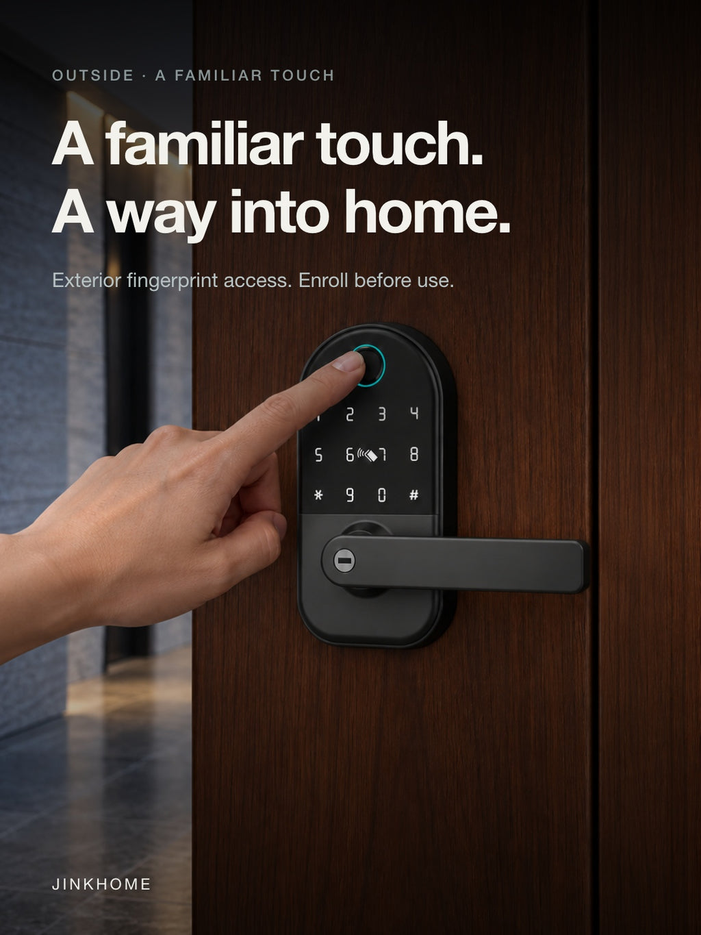 JINK Lock Air — Fingerprint access from the shared hallway