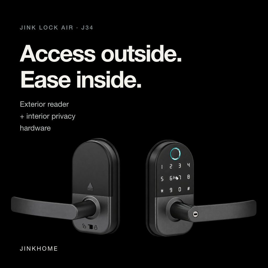 JINK Lock Air — Exterior keypad and interior privacy hardware