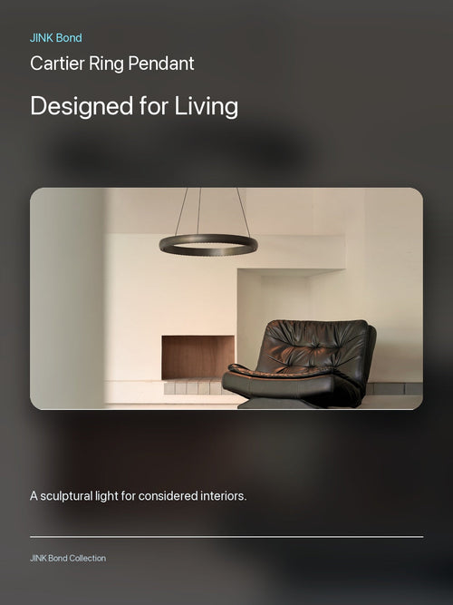 JINK Bond Cartier Ring Pendant in a modern interior
