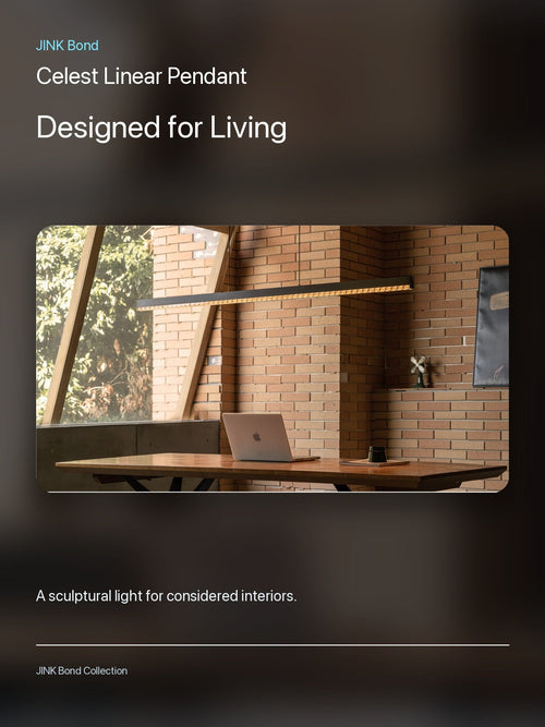 JINK Bond Celest Linear Pendant in a modern interior