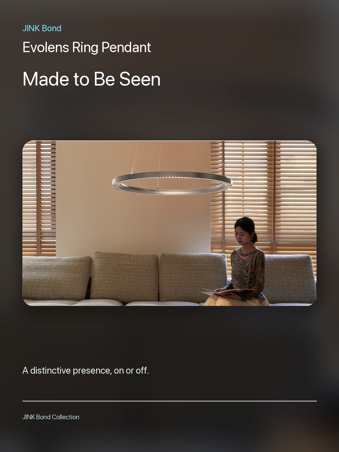 JINK Bond Evolens Ring Pendant in an additional room setting