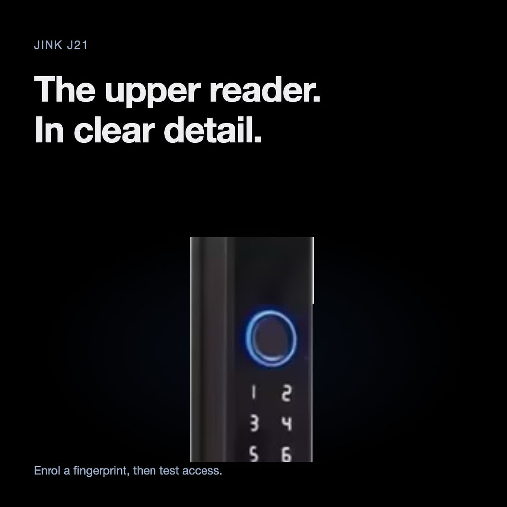 JINK J21 — upper fingerprint reader