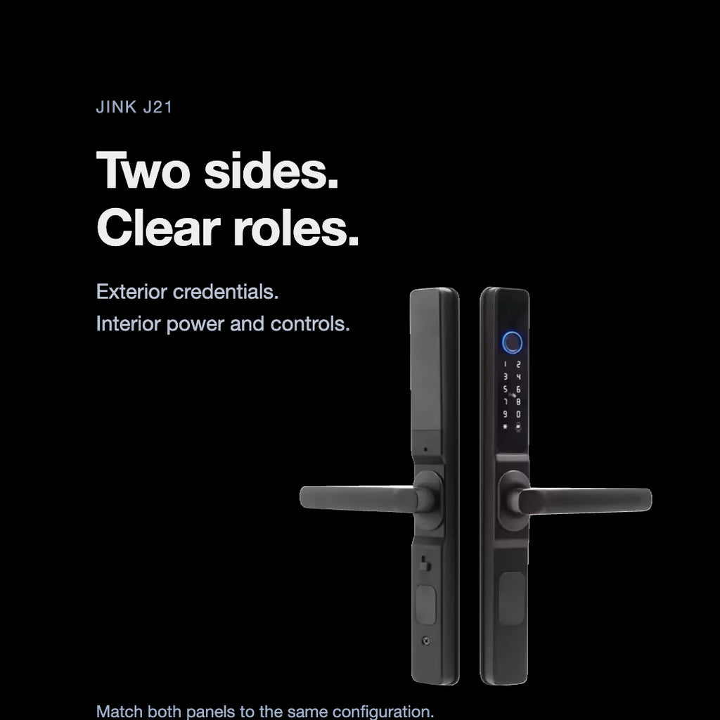 JINK J21 — exterior and interior hardware