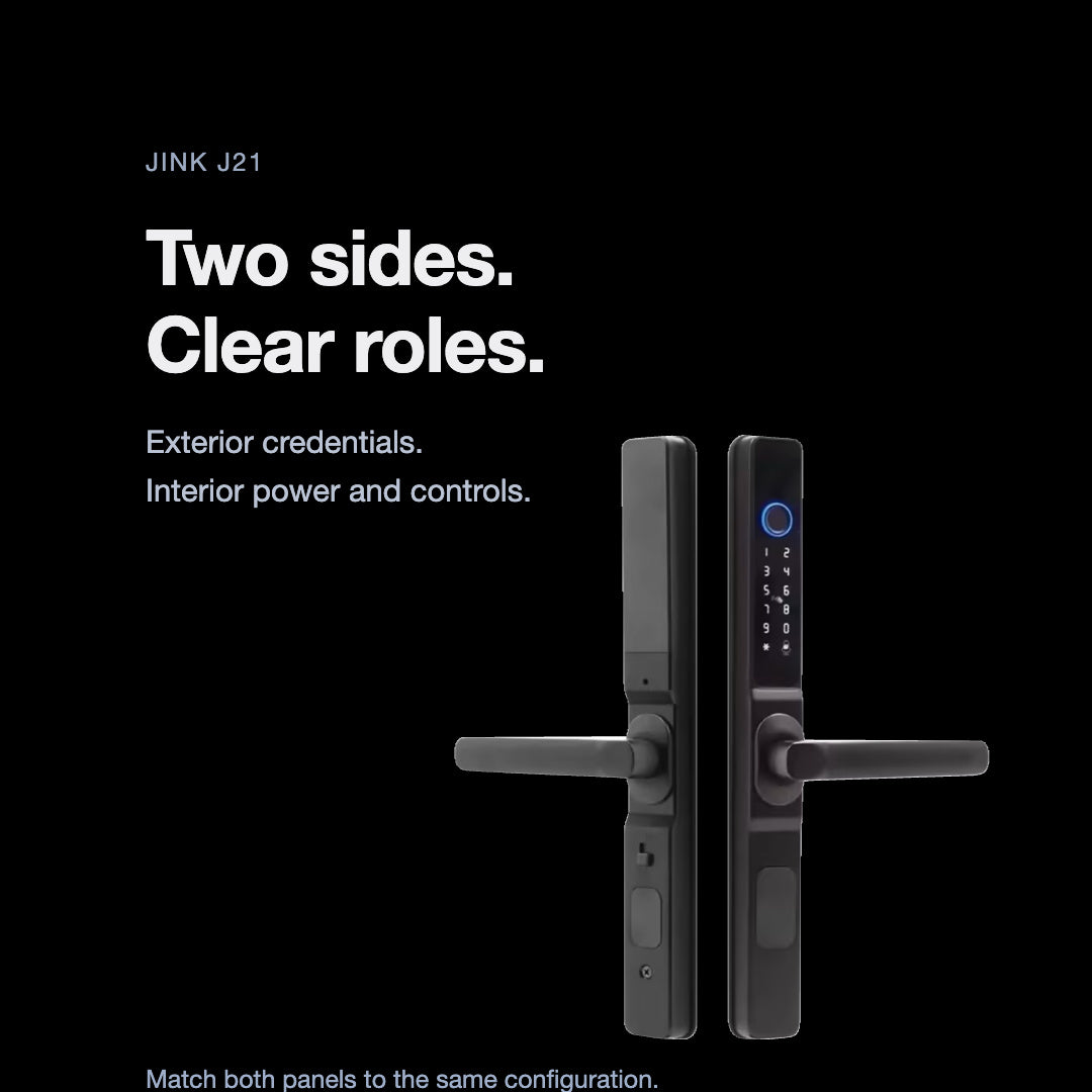 JINK J21 — exterior and interior hardware