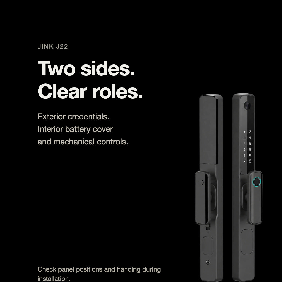 JINK J22 — exterior and interior hardware