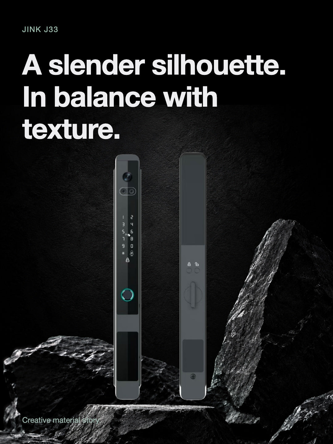 JINK J33 — creative black stone material story