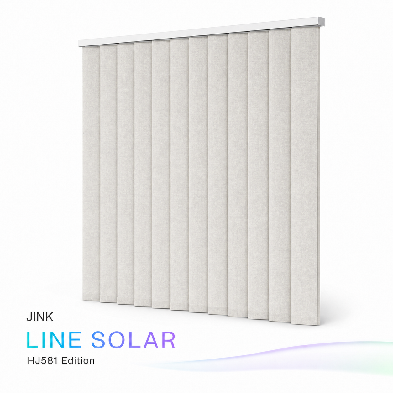 JINK Line Solar HJ581 vertical blind on white