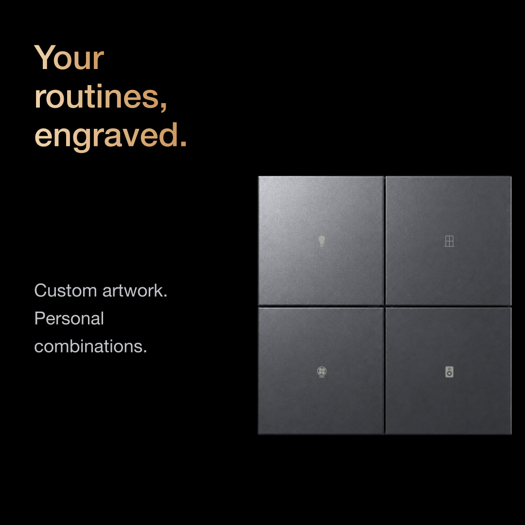 JINK Switch 8E — Custom panel engraving