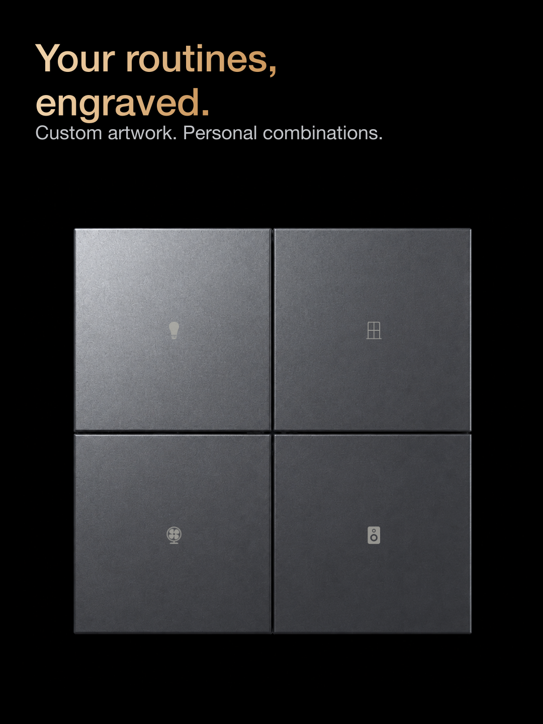 JINK Switch 8E — Custom panel engraving