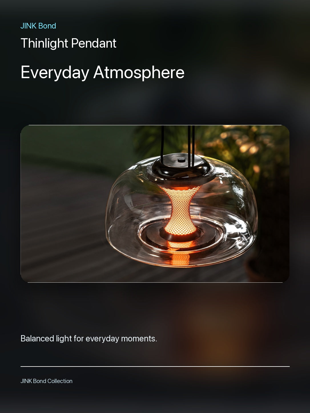 JINK Bond Thinlight Pendant ambient scene