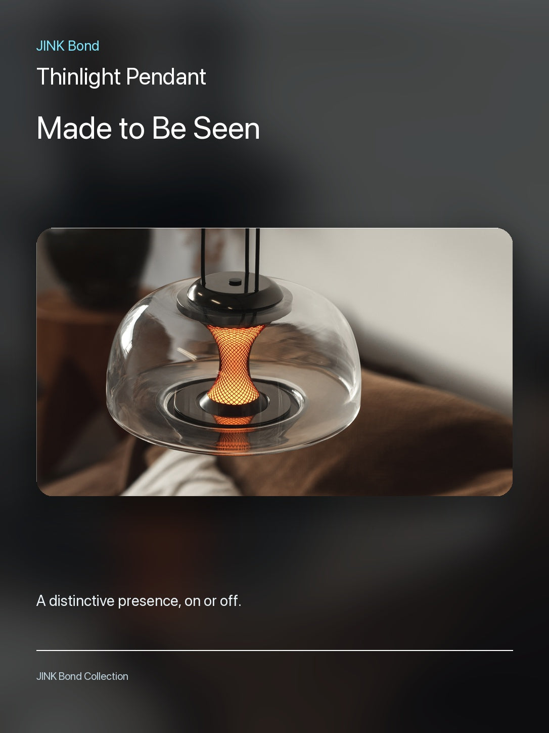 JINK Bond Thinlight Pendant room scene