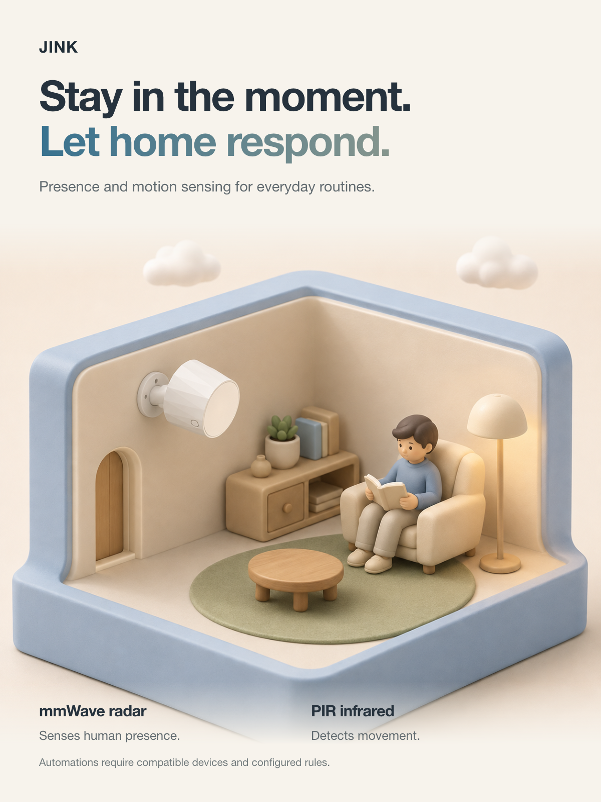 Presence and motion sensing for everyday smart home routines