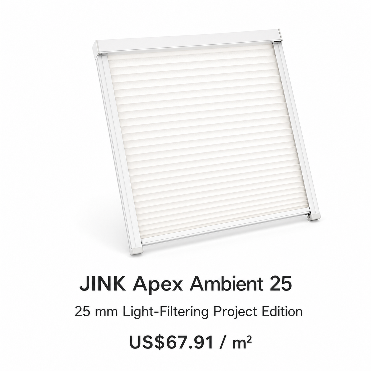 JINK Apex Ambient 25 light-filtering project cellular skylight shade
