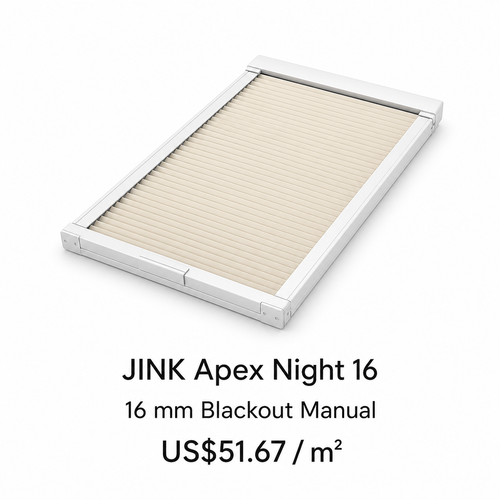 JINK Apex Night 16 blackout manual cellular skylight shade