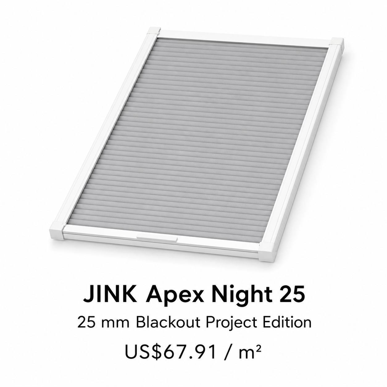 JINK Apex Night 25 blackout project cellular skylight shade
