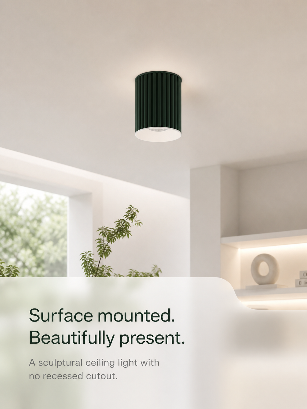 JINK Beam KK surface-mounted ceiling installation