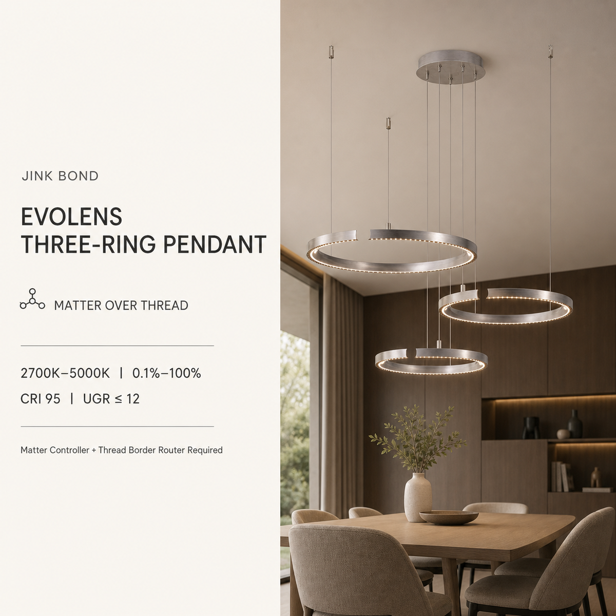 JINK Bond Evolens Three-Ring Pendant Matter over Thread comprehensive hero