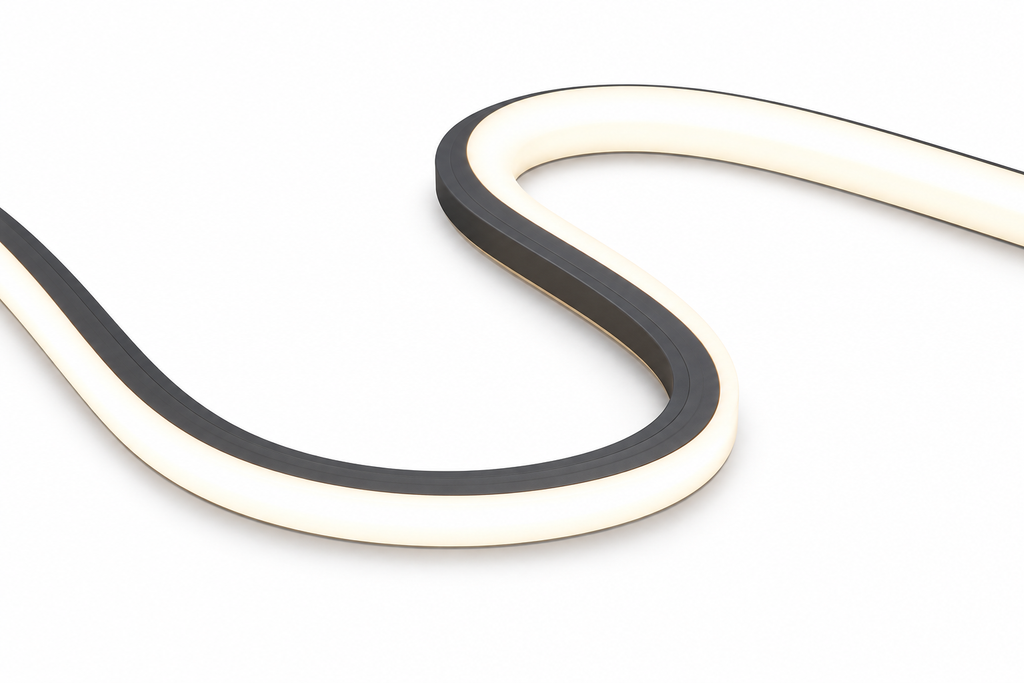 Bridgelux extrusion strip — redrawn series appearance illustration, not a measurement drawing