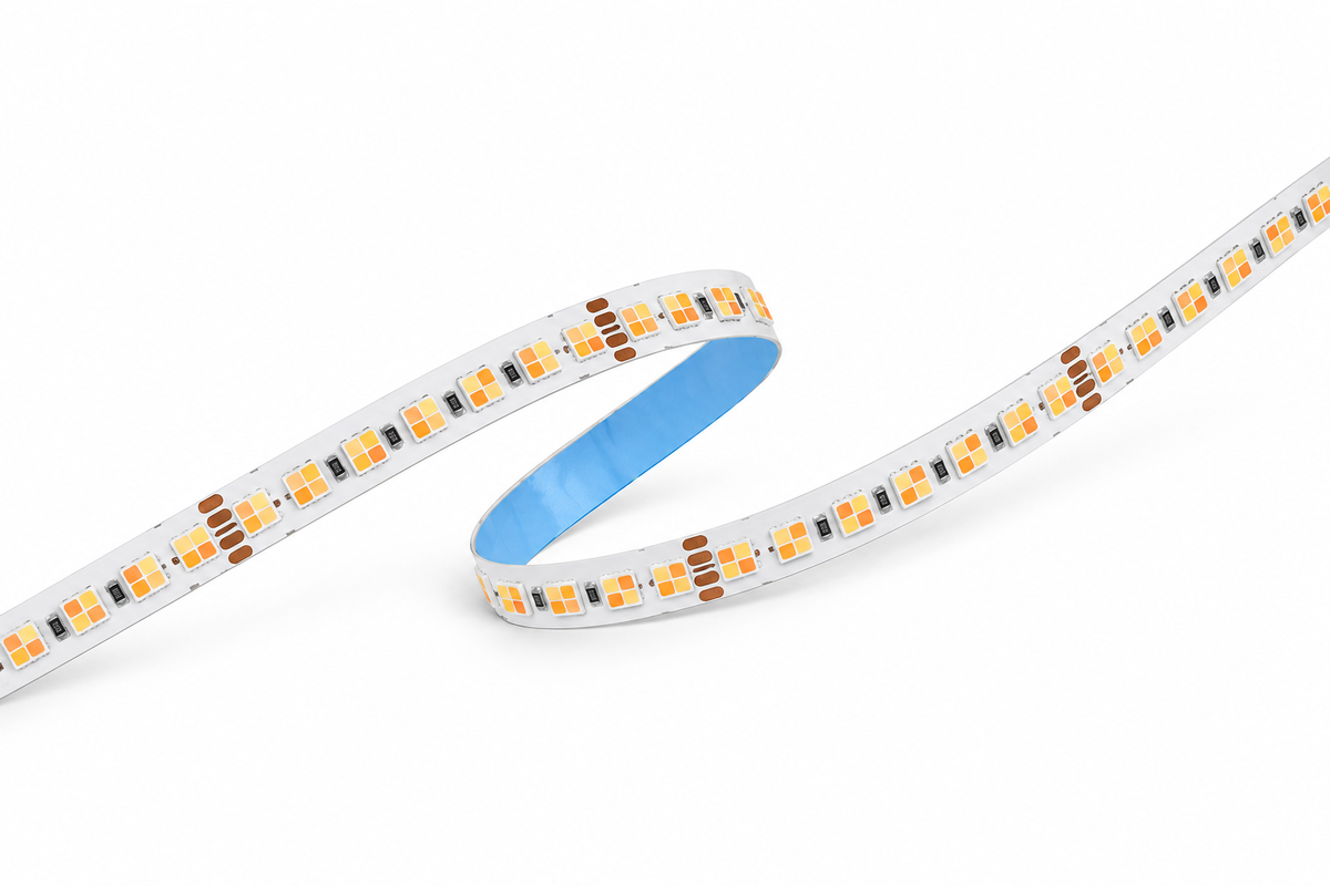 Bridgelux rgbw strip — redrawn series appearance illustration, not a measurement drawing