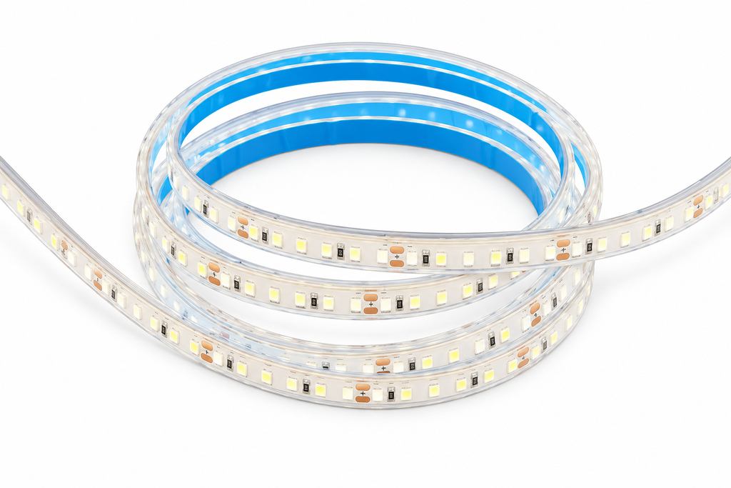 Bridgelux silicone strip — redrawn series appearance illustration, not a measurement drawing