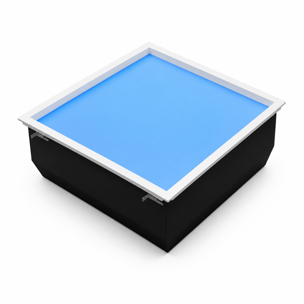 JINK Dot Sky QRD-600*600 recessed skylight on white