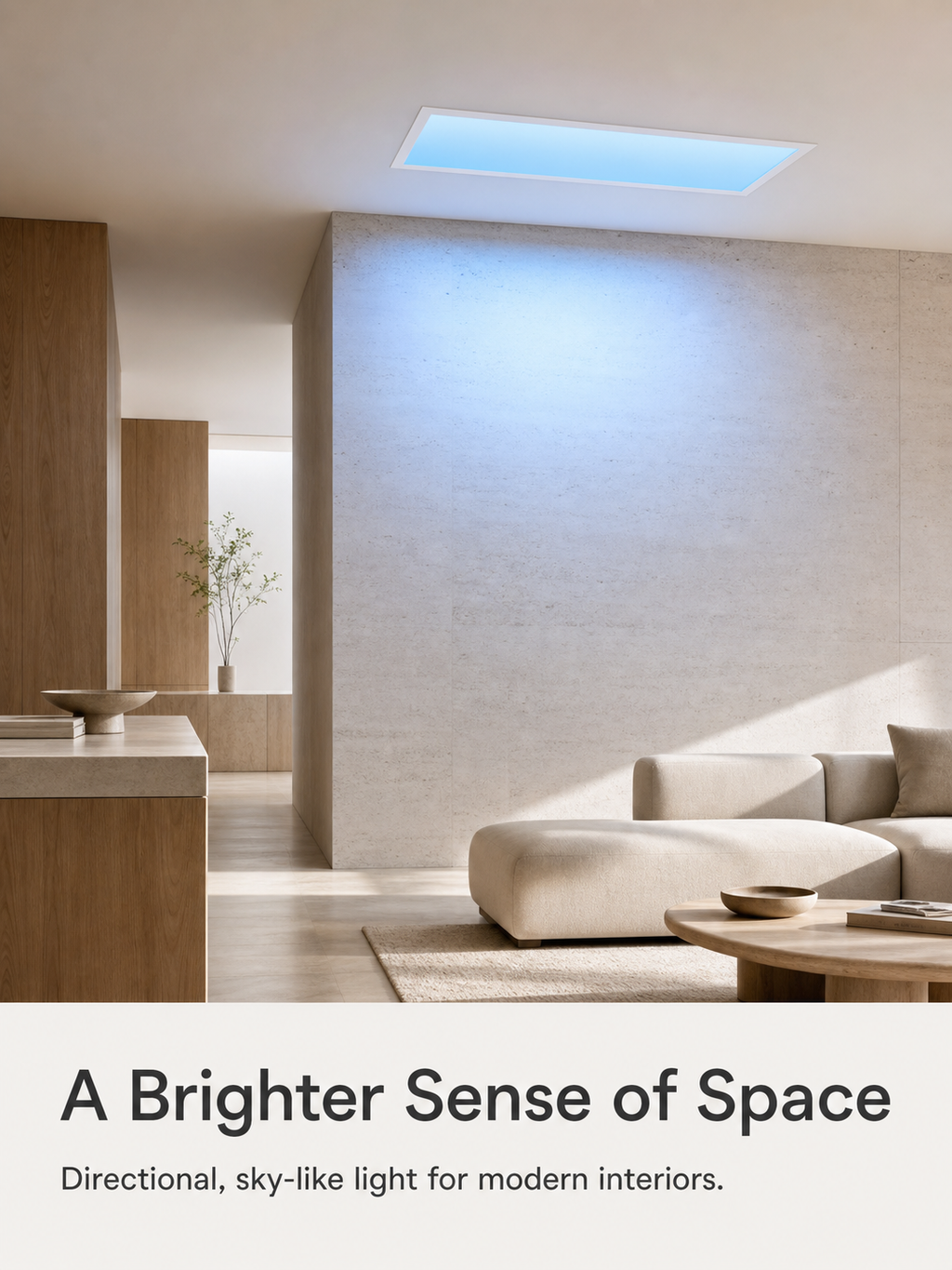 JINK Dot Sky recessed skylight installed in a modern interior
