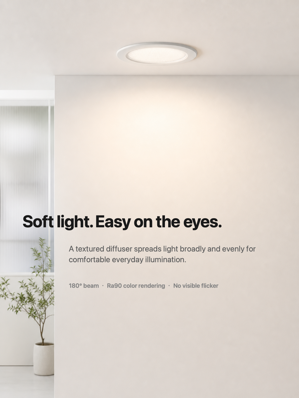 JINK Dot T2 broad soft low-glare illumination