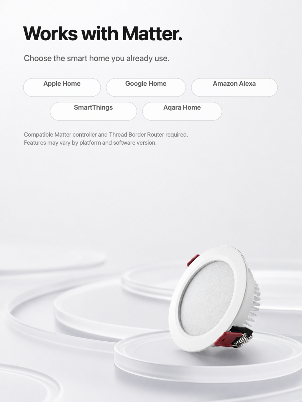JINK Dot T2 Matter compatibility with Apple Home, Google Home, Alexa, SmartThings and Aqara Home