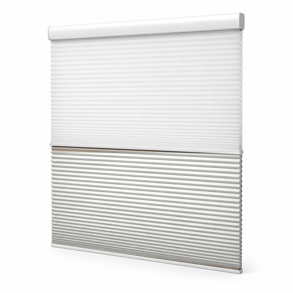 JINK Eclipse smart day and night honeycomb shade C-01 — Moonlight White, main product image, white background, cord-free