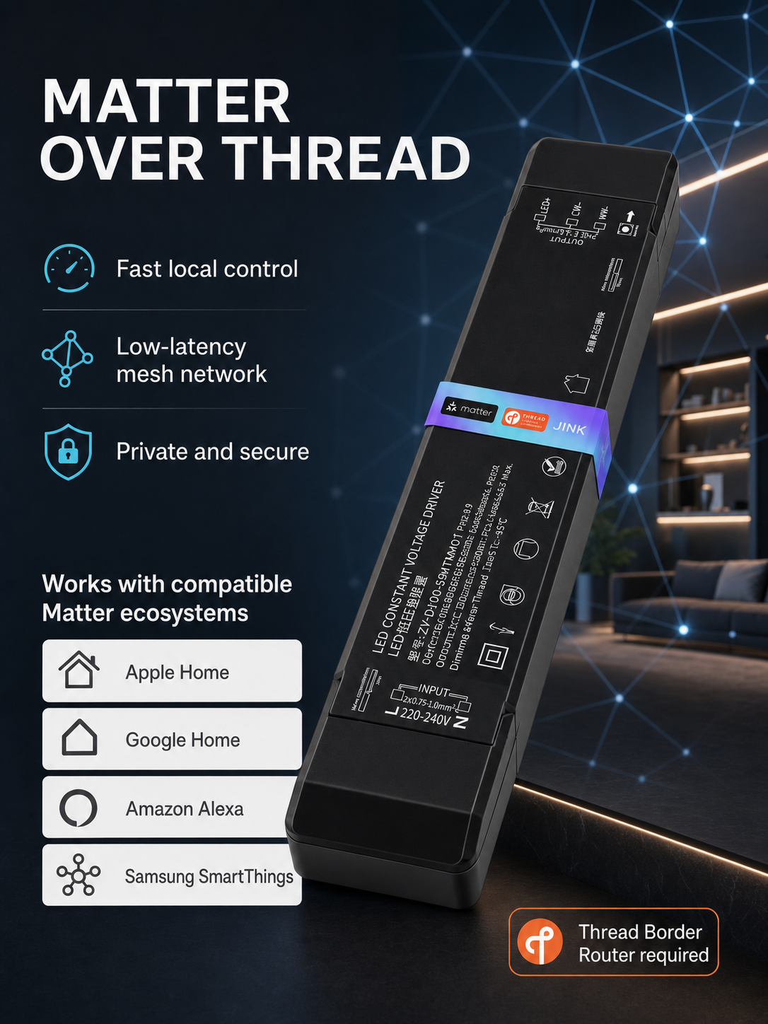 JINK Flux Matter over Thread compatible ecosystems