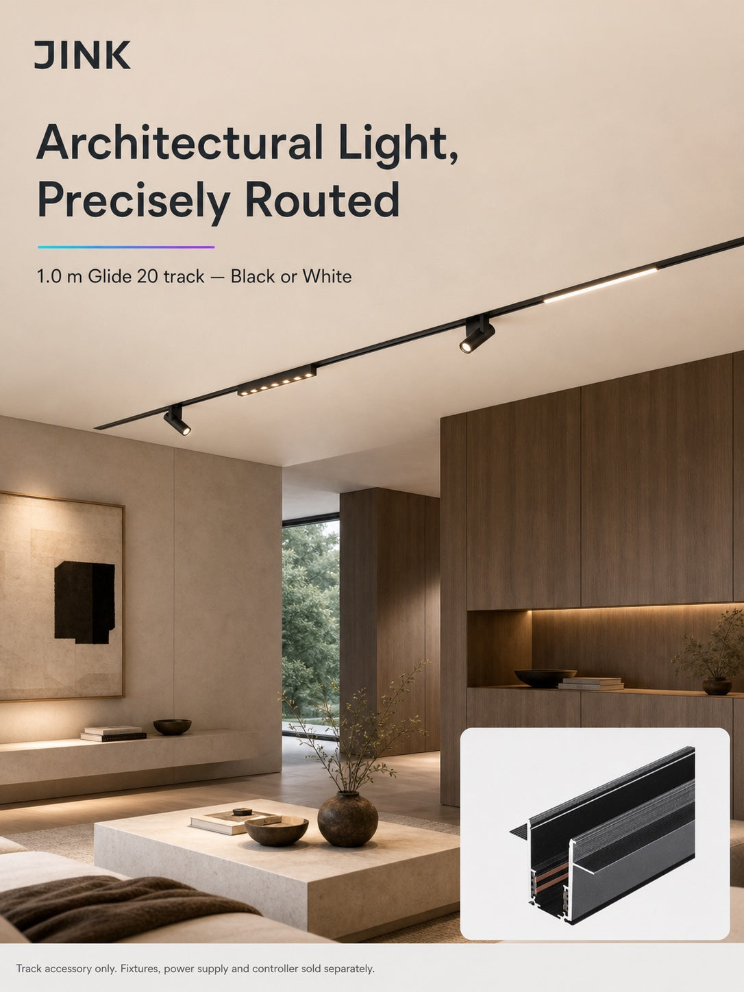 JINK Glide 20 Track architectural lighting scene